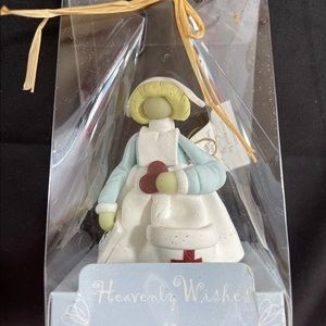 USED Roman, Inc Heavenly Wishes Angel Nurse Figurine 2003